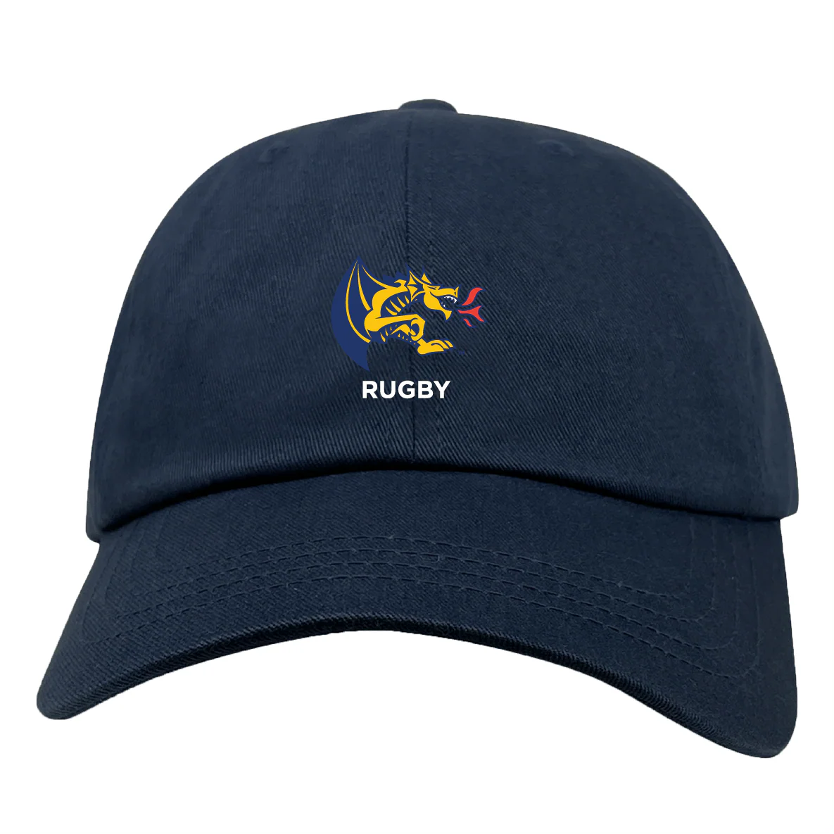 Drexel Rugby Adult Low-Profile Cotton Twill Dad Cap - Image 2