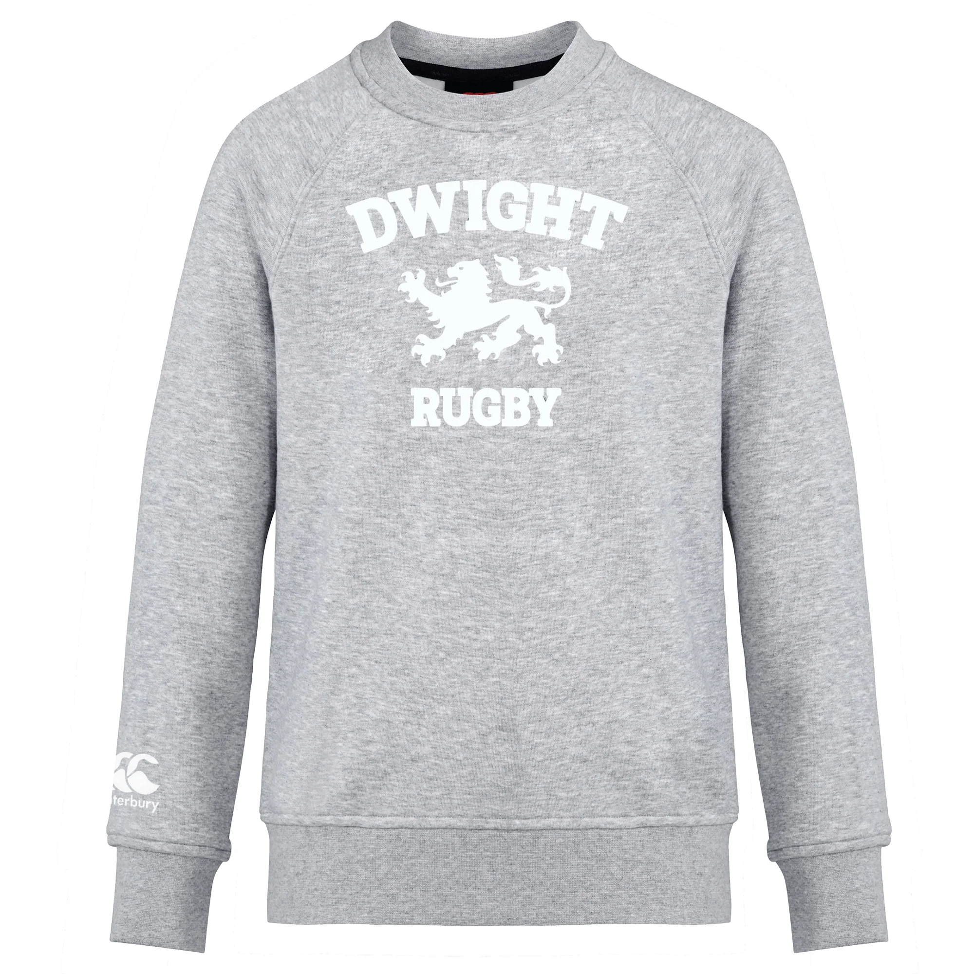 Dwight Rugby White Logo Club Crew Sweatshirt by Canterbury