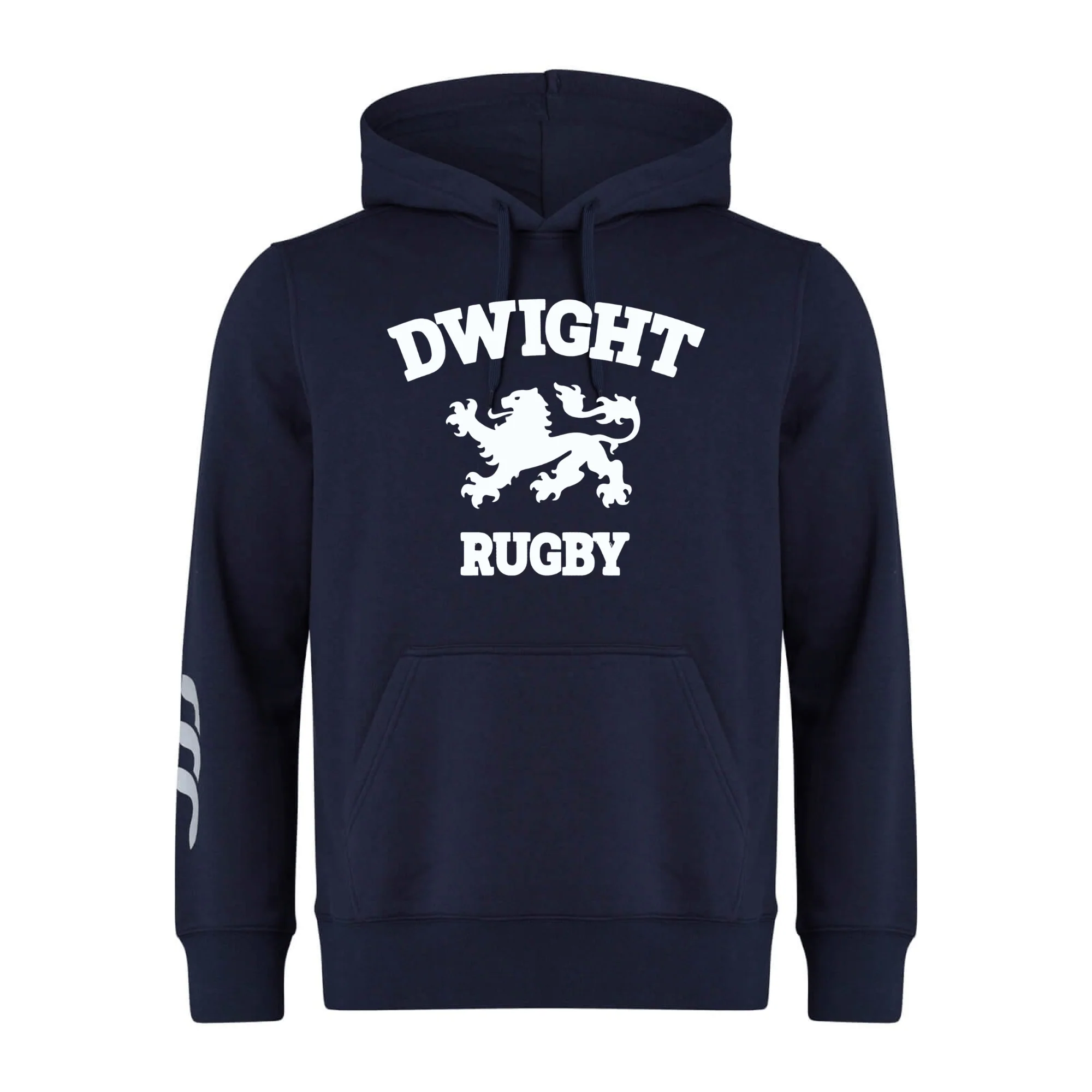 Dwight Rugby White Logo Club Hoodie by Canterbury