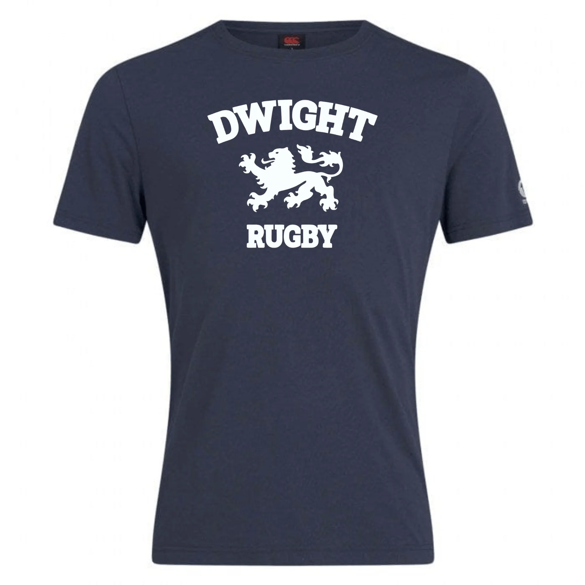 Dwight Rugby White Logo Club Plain Tee by Canterbury