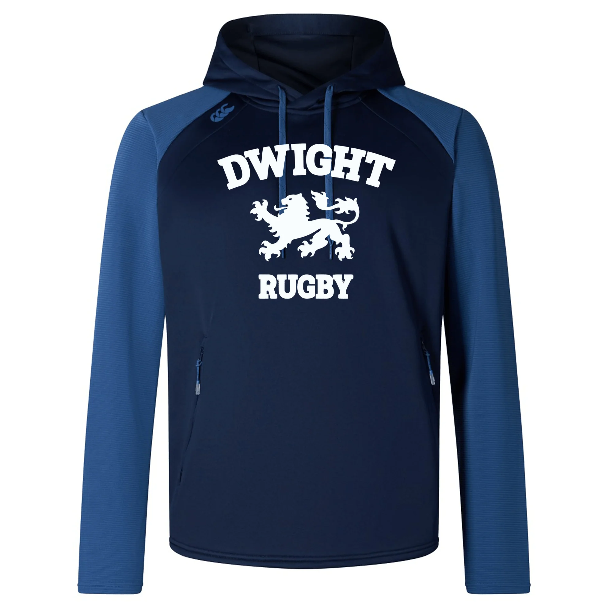 Dwight Rugby White Logo Elite Training Hoody by Canterbury