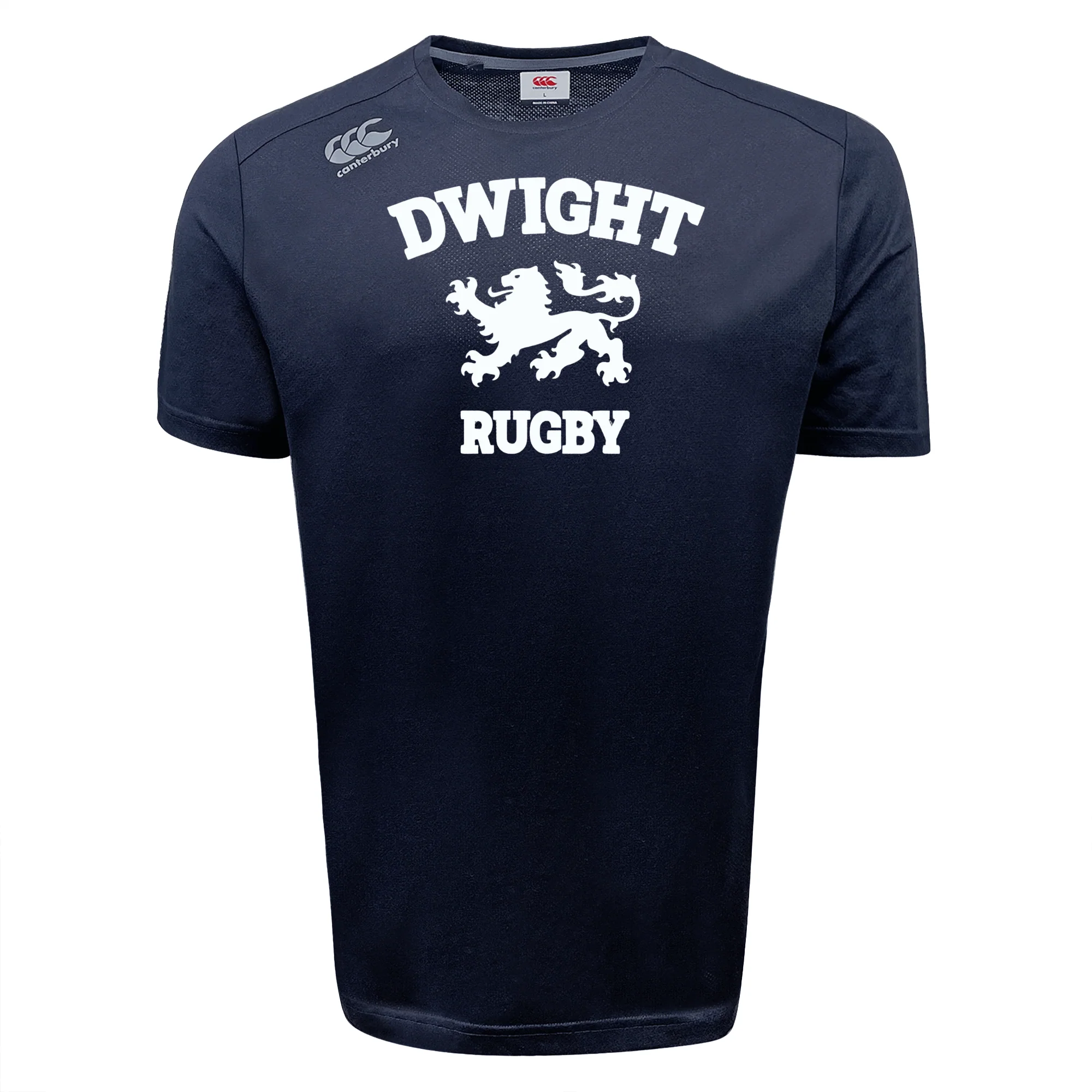 Dwight Rugby White Logo Tempo Vapodri T-Shirt by Canterbury
