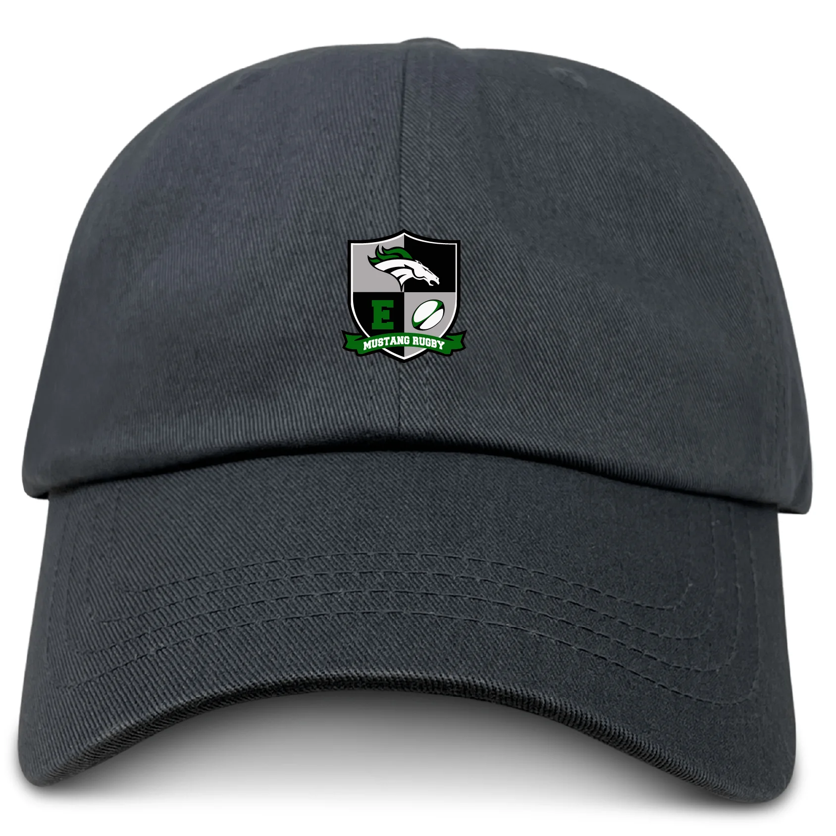 Eagle High Mustangs Adult Low-Profile Cotton Twill Dad Cap - Image 2