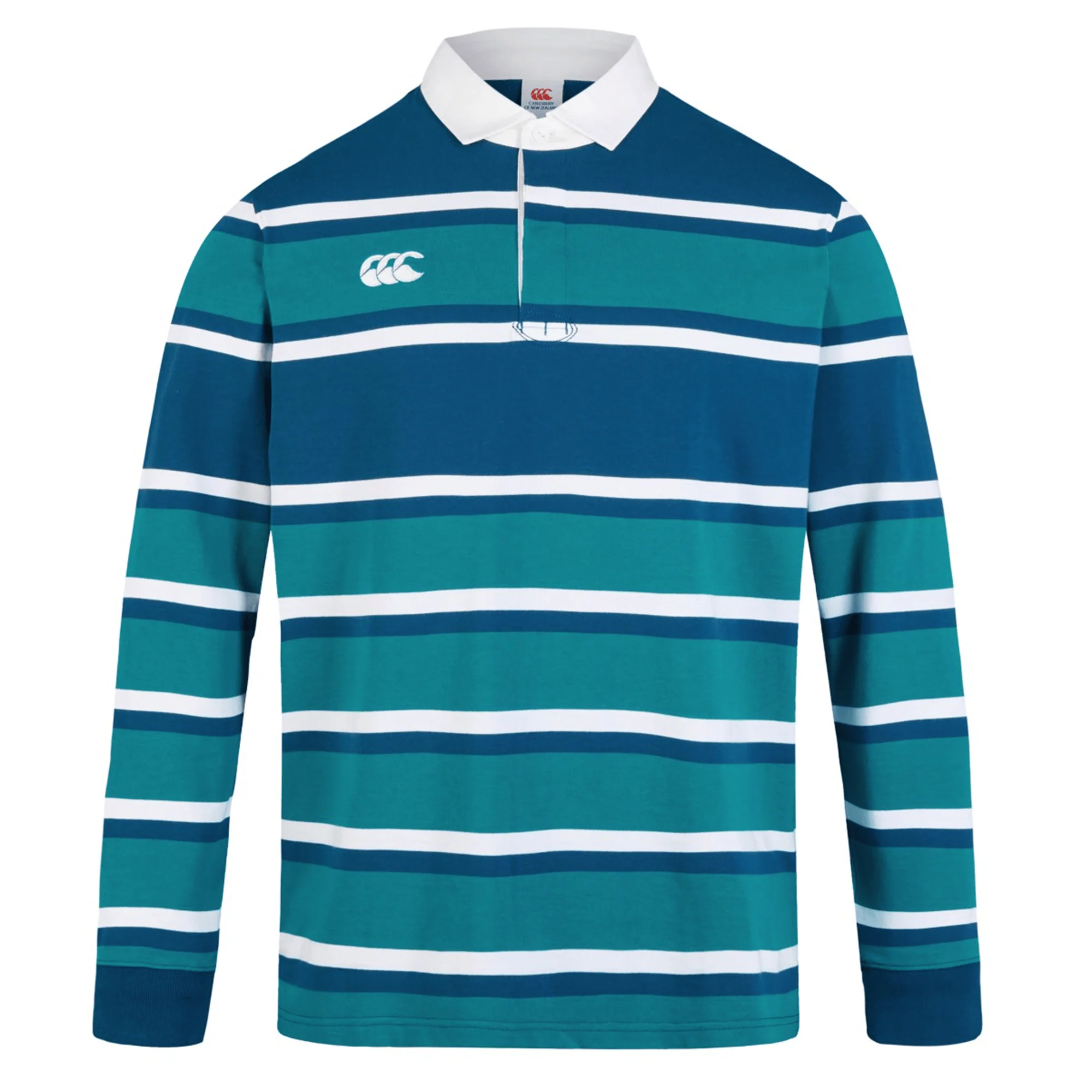 Canterbury Engineered Long Sleeve Striped Rugby Jersey - Image 12