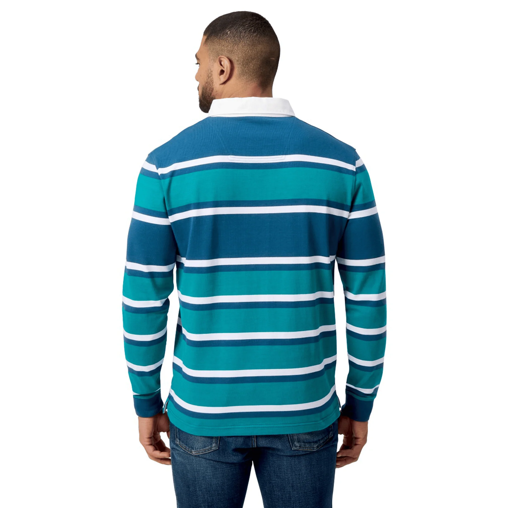 Canterbury Engineered Long Sleeve Striped Rugby Jersey - Image 16