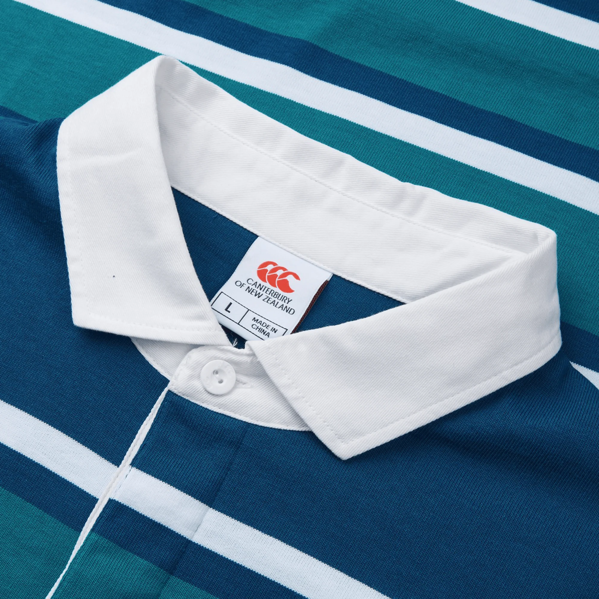 Canterbury Engineered Long Sleeve Striped Rugby Jersey - Image 19