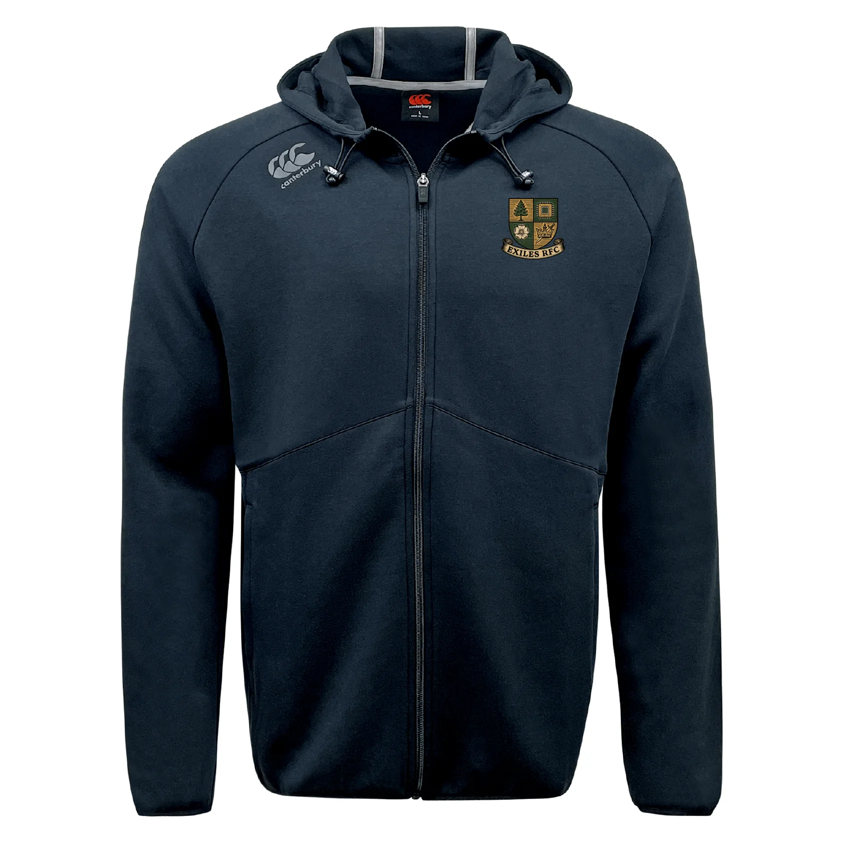 Exiles Rugby Football Club Tempo Vapodri Full-Zip Hoodie by Canterbury