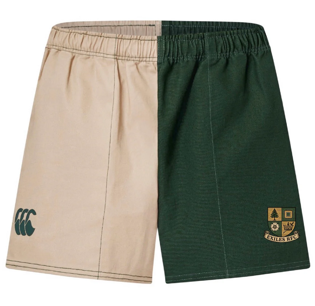 Exiles Rugby Fundamental Harlequin Drill Short by Canterbury
