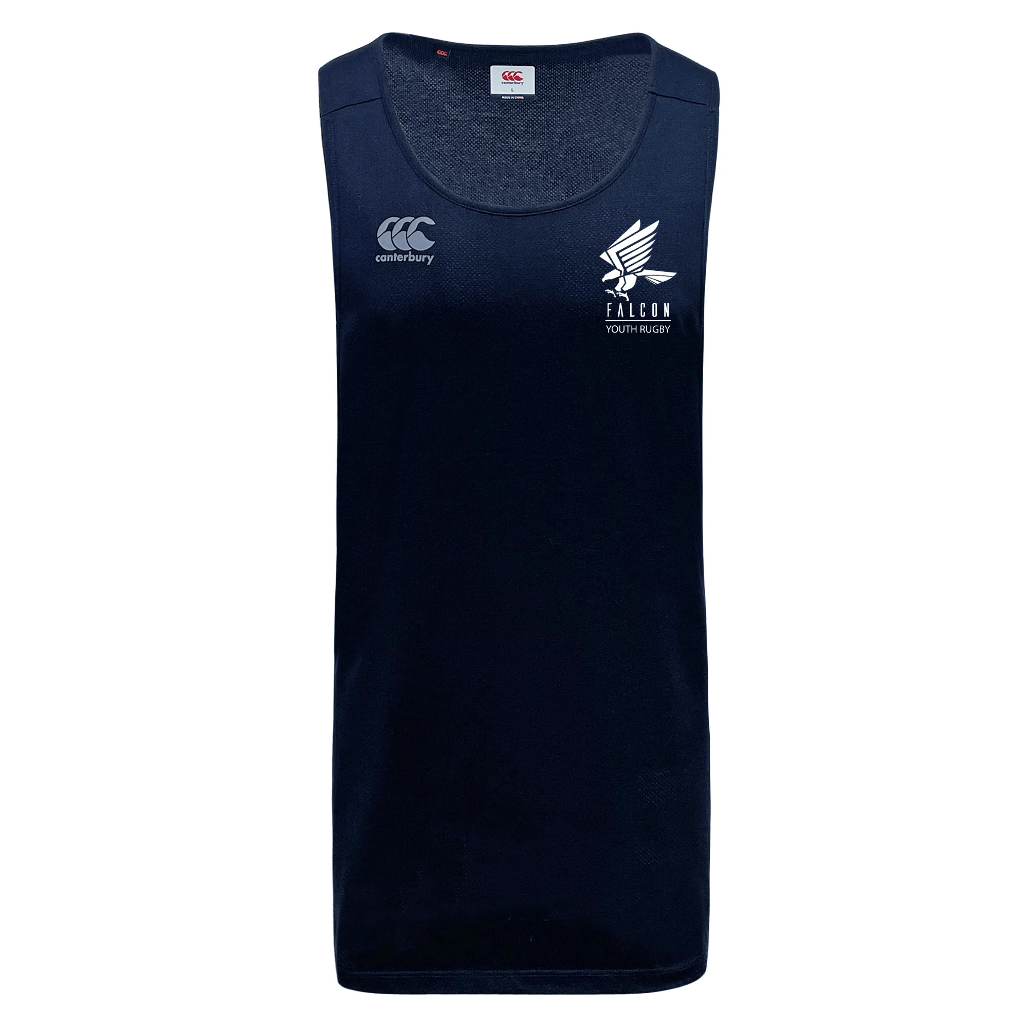 Falcon Youth Rugby Embroidered Tempo Vapodri Singlet by Canterbury - Image 2