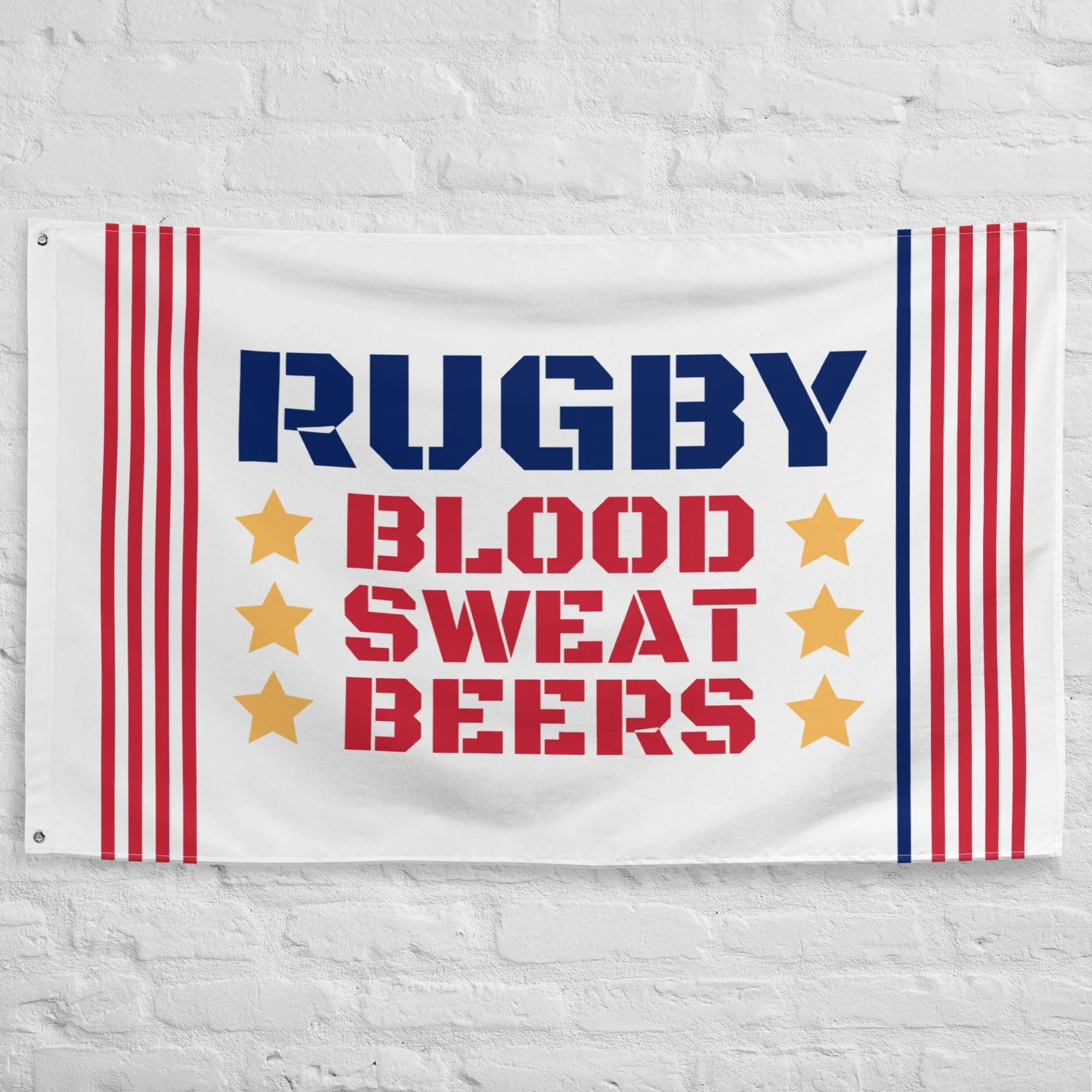 Rugby Blood, Sweat, Beers Flag - Image 2