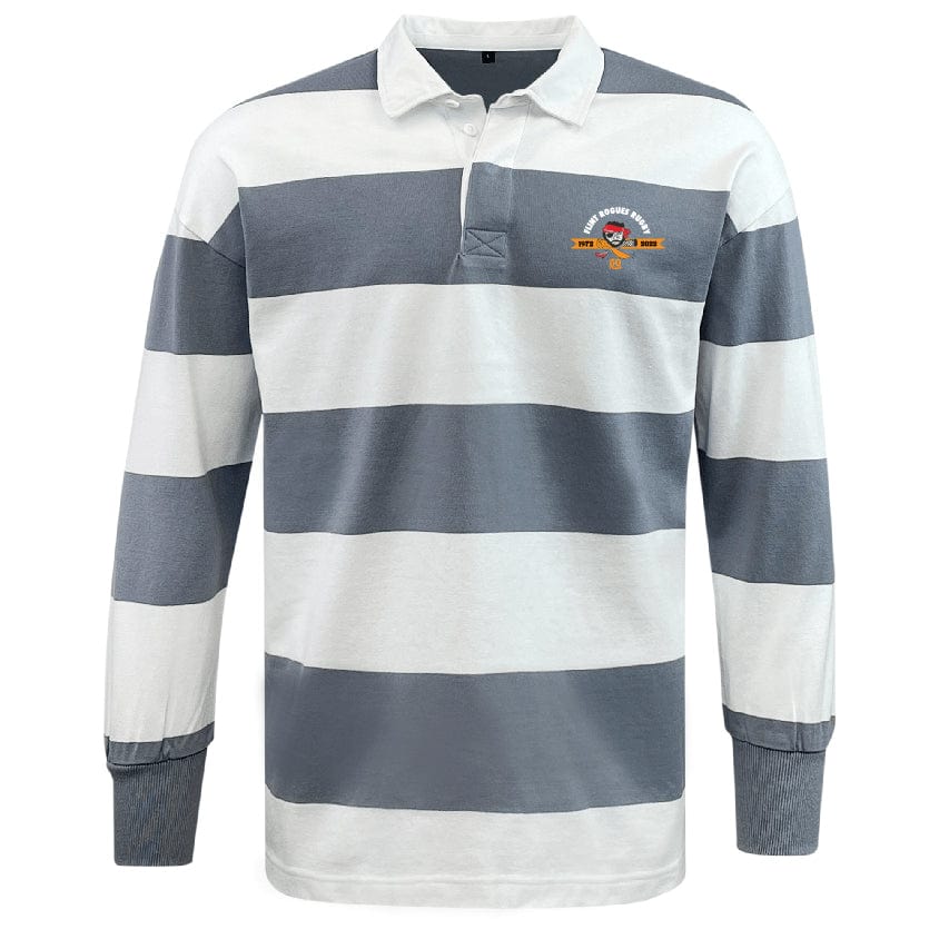 Flint Rogues Classic Long Sleeve Hooped Rugby Jersey