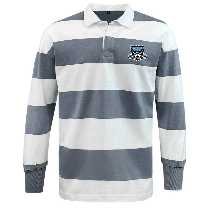Fort Hunt Classic Long Sleeve Hooped Rugby Jersey