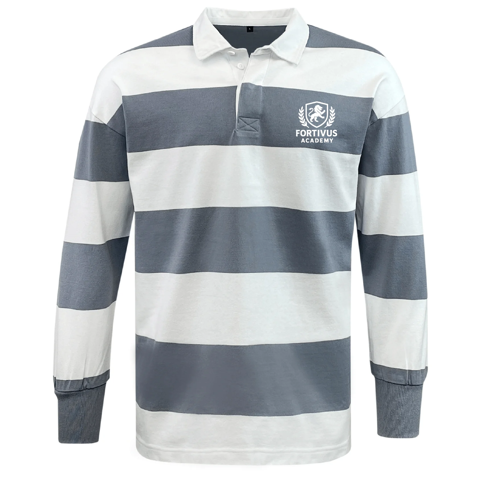 Fortivus Academy Classic Long Sleeve Hooped Rugby Jersey
