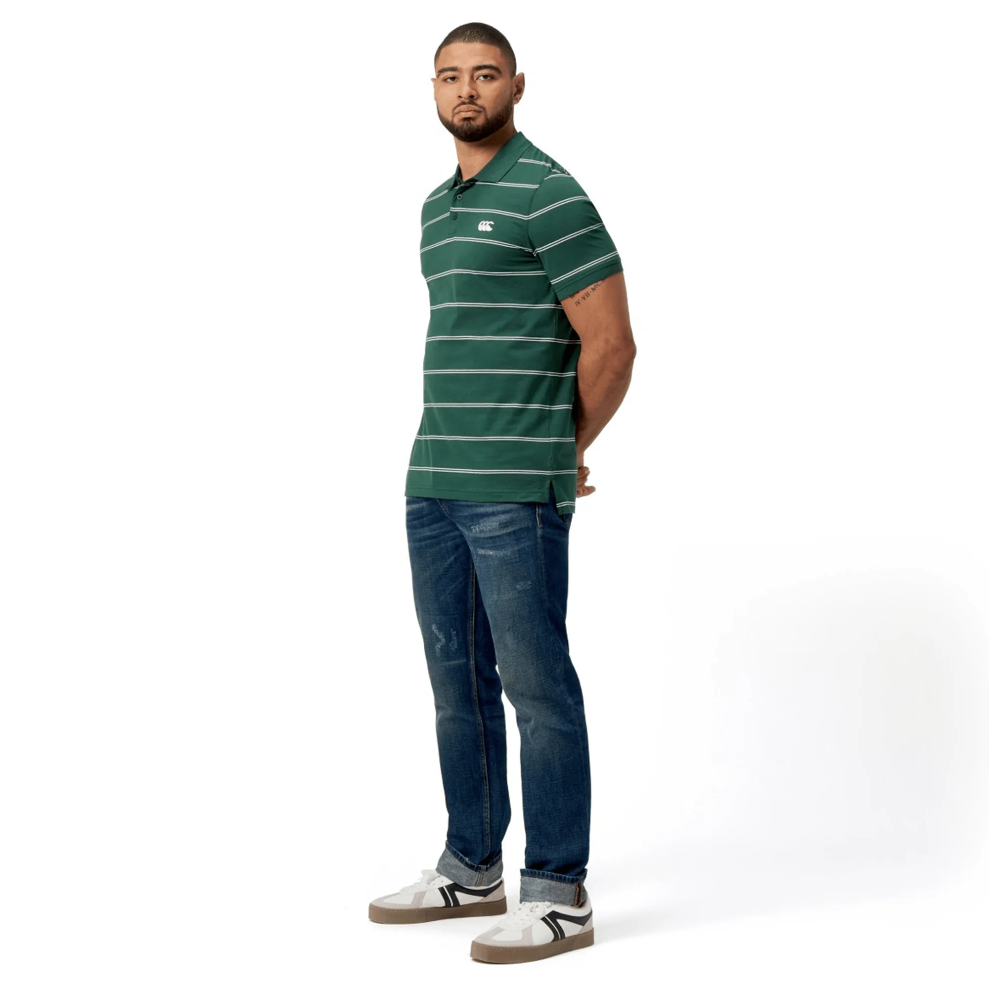 Canterbury Fundamental Yarn-Dye Stripe Polo - Image 10