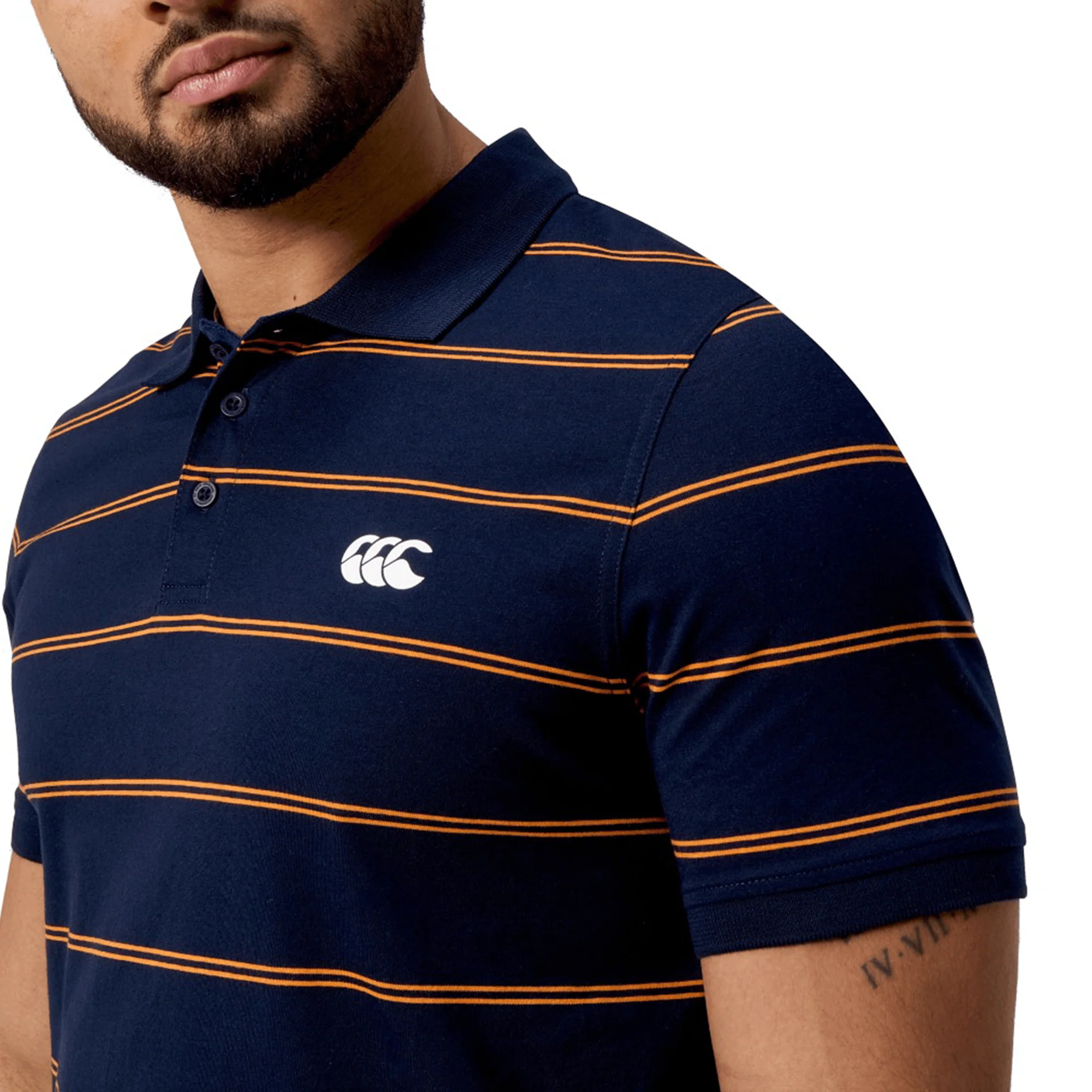Canterbury Fundamental Yarn-Dye Stripe Polo - Image 16