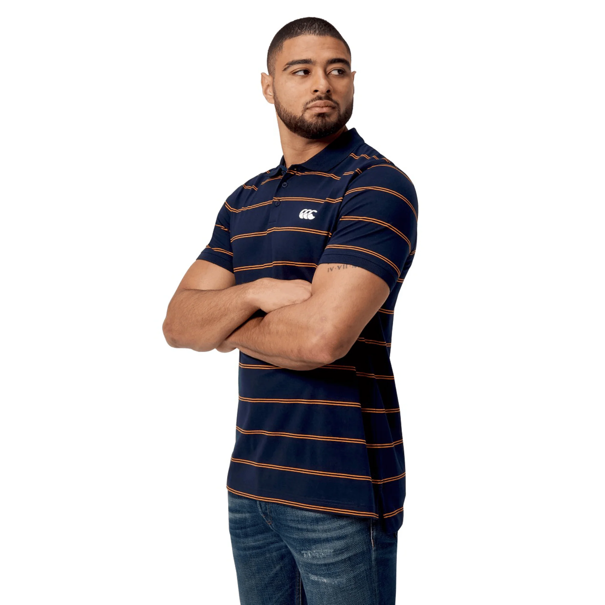 Canterbury Fundamental Yarn-Dye Stripe Polo - Image 17