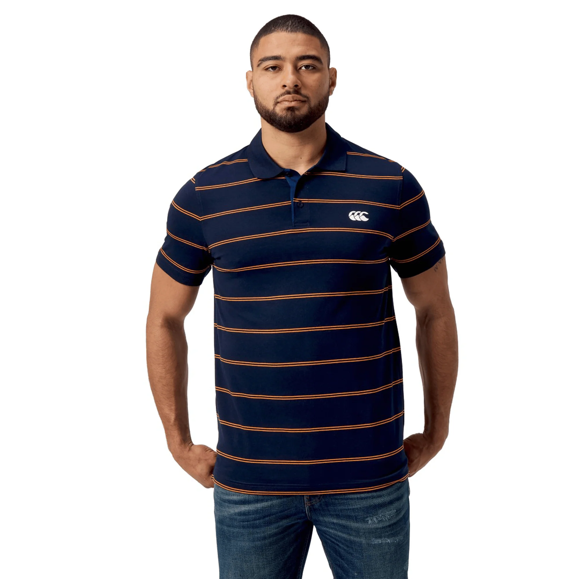 Canterbury Fundamental Yarn-Dye Stripe Polo - Image 19