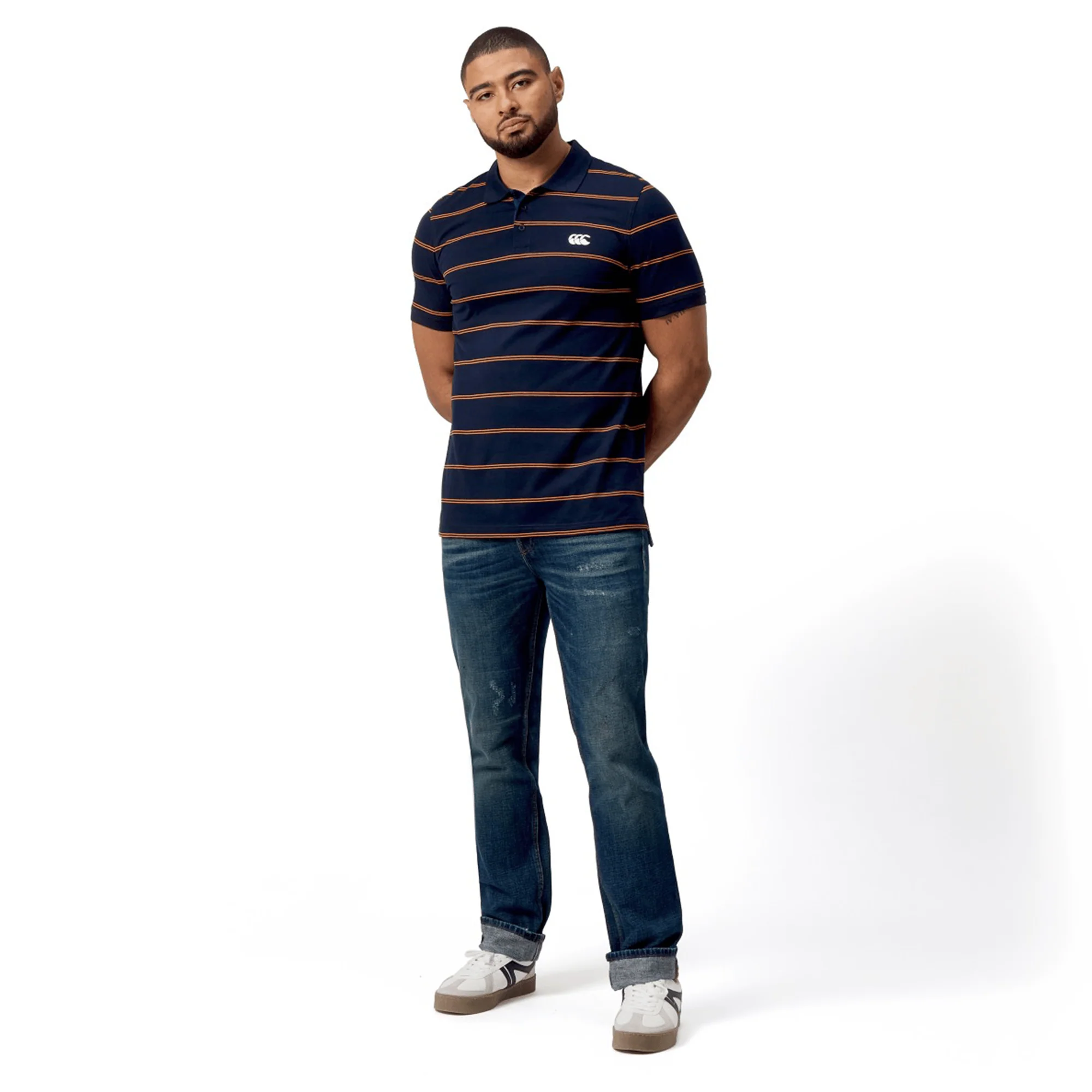 Canterbury Fundamental Yarn-Dye Stripe Polo - Image 20