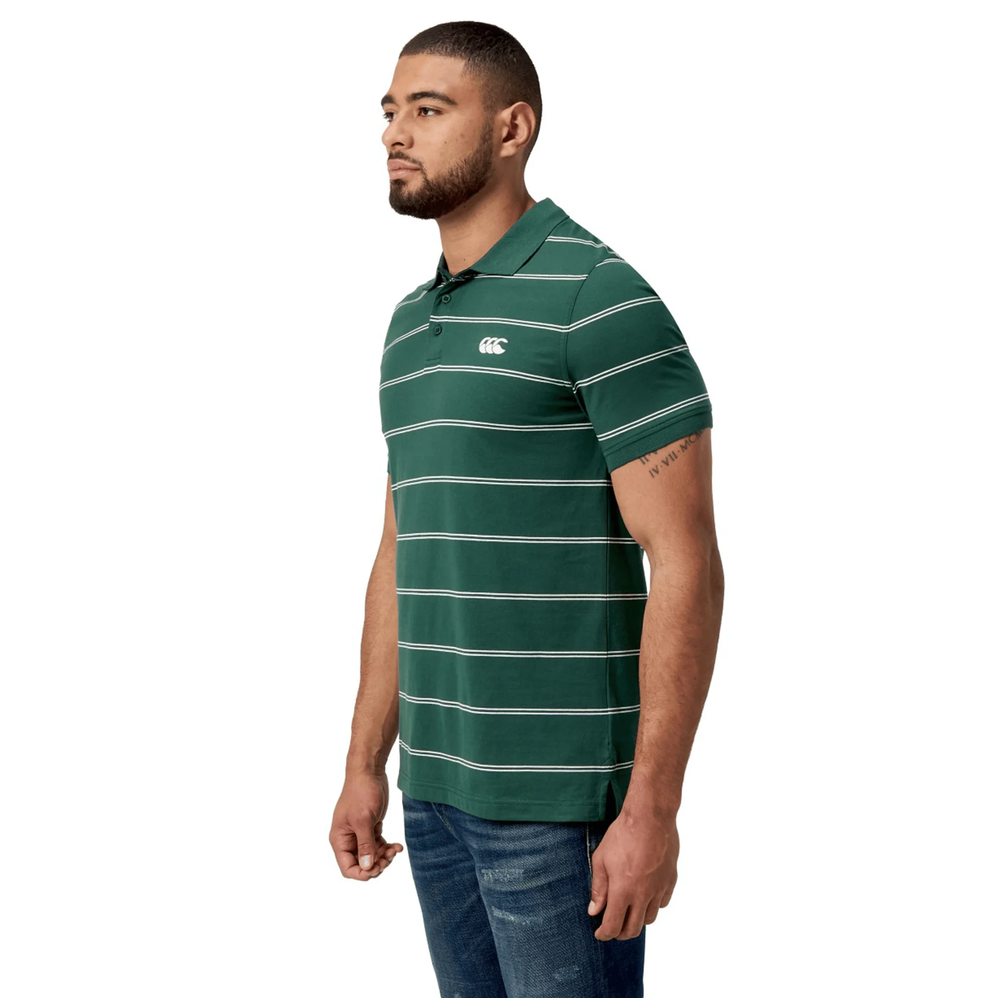 Canterbury Fundamental Yarn-Dye Stripe Polo - Image 6