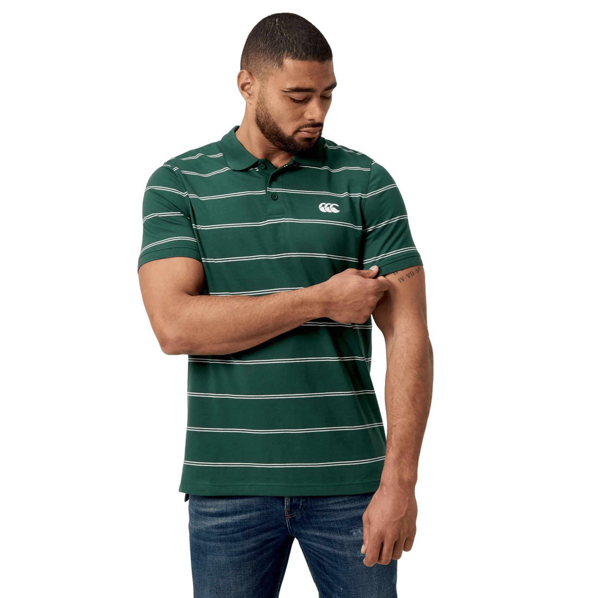 Canterbury Fundamental Yarn-Dye Stripe Polo - Image 9