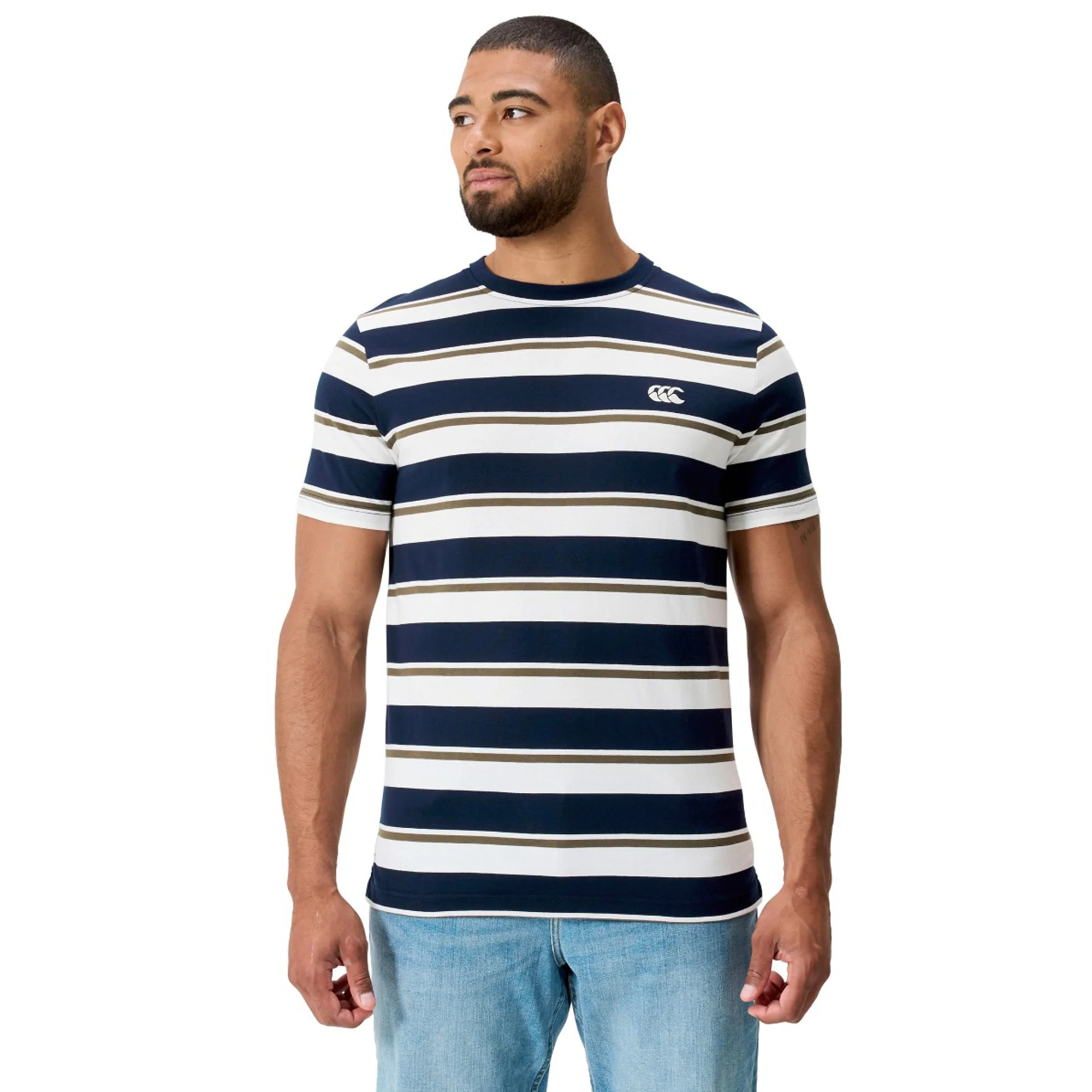 Fundamental Yarn Dye Stripe T-Shirt by Canterbury - Image 6