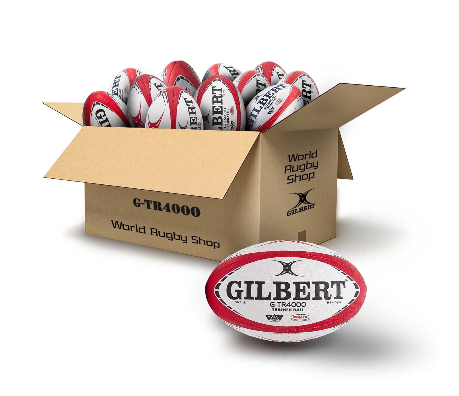 Gilbert G-TR4000 Size 5 Red Training Ball Bundles - Image 3