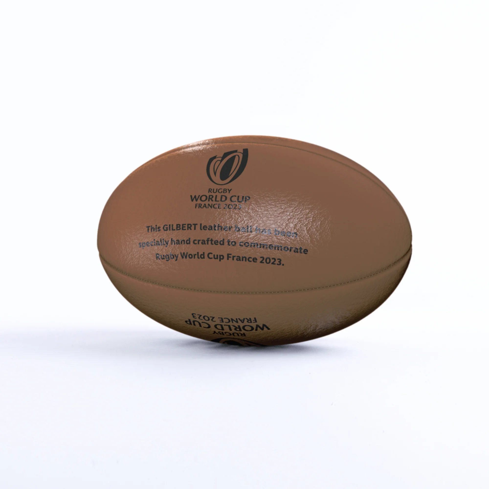 Rugby World Cup 23 Vintage Leather Ball by Gilbert - Image 3