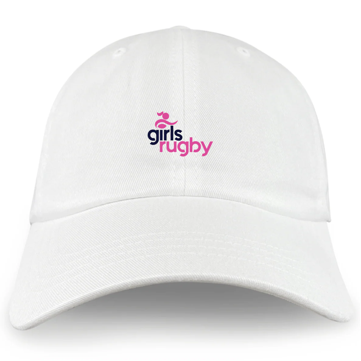 Girls Rugby Adult Low-Profile Cotton Twill Dad Cap - Image 2