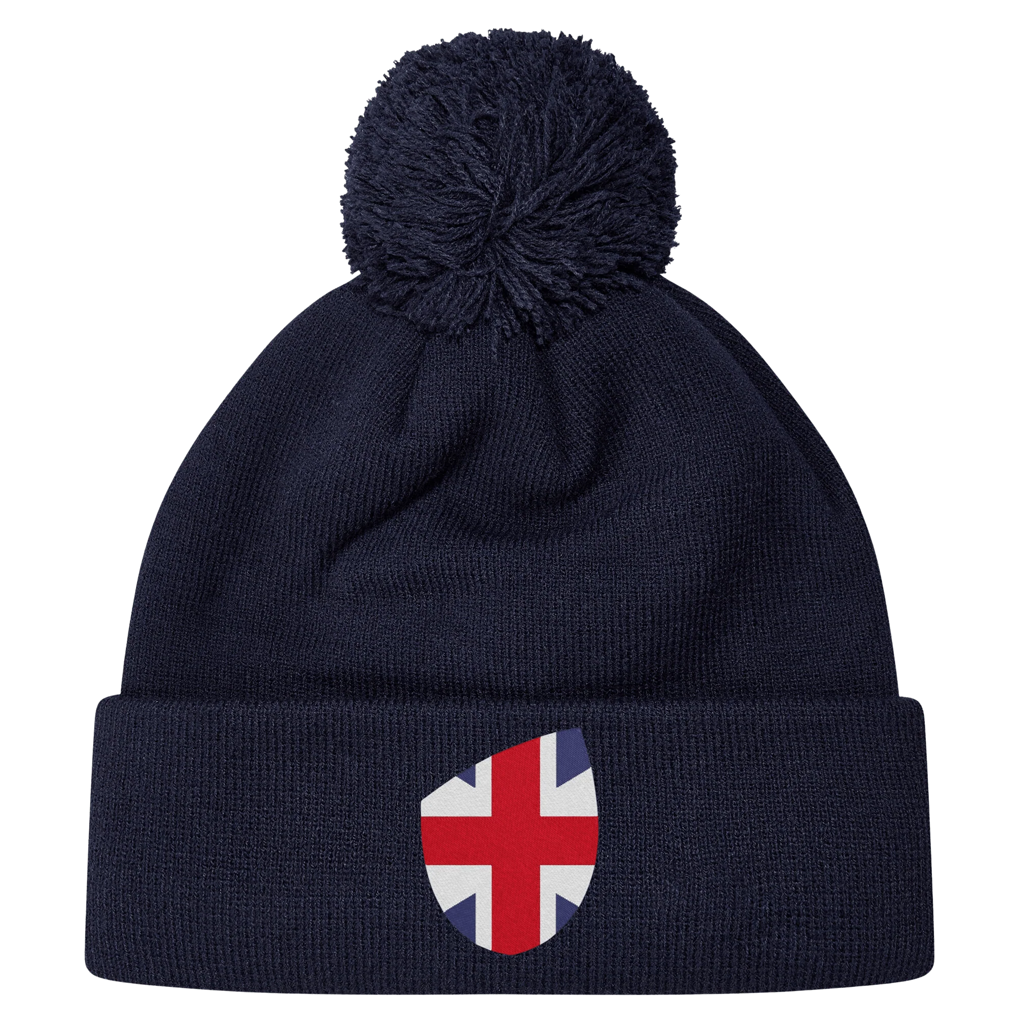 Great Britain Shield Pom Pom Beanie - Image 3