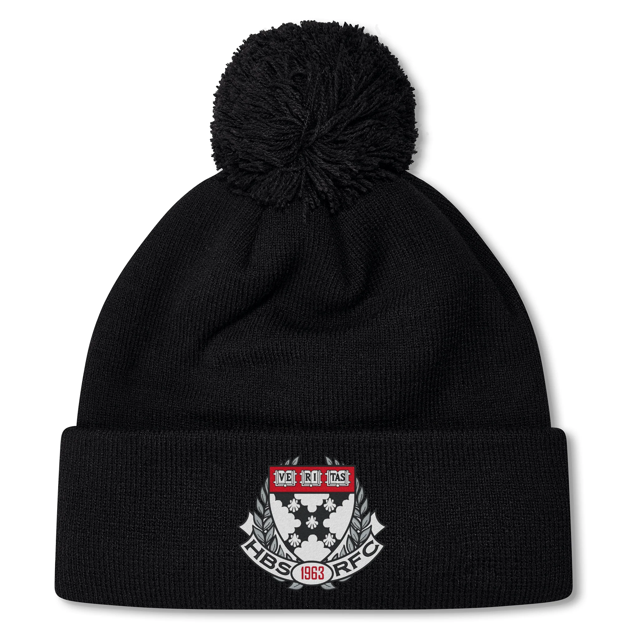 Harvard Business School RFC Pom Pom Beanie by Canterbury