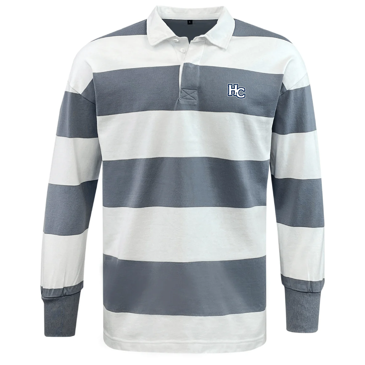 Holy Cross Classic Long Sleeve Hooped Rugby Jersey - Image 2