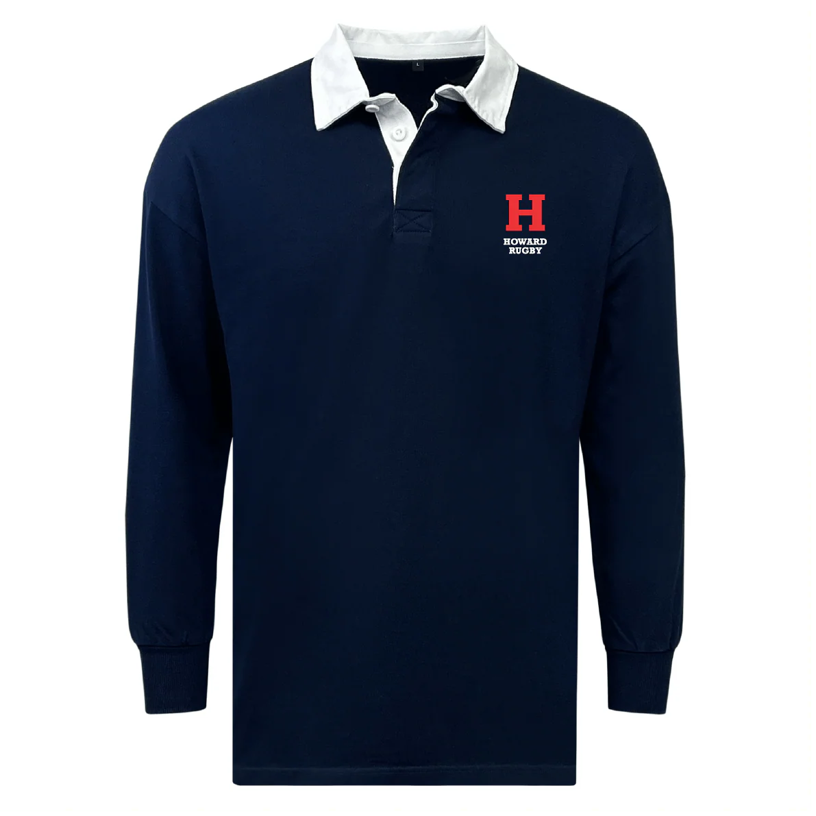 Howard University Classic Long Sleeve Solid Rugby Jersey
