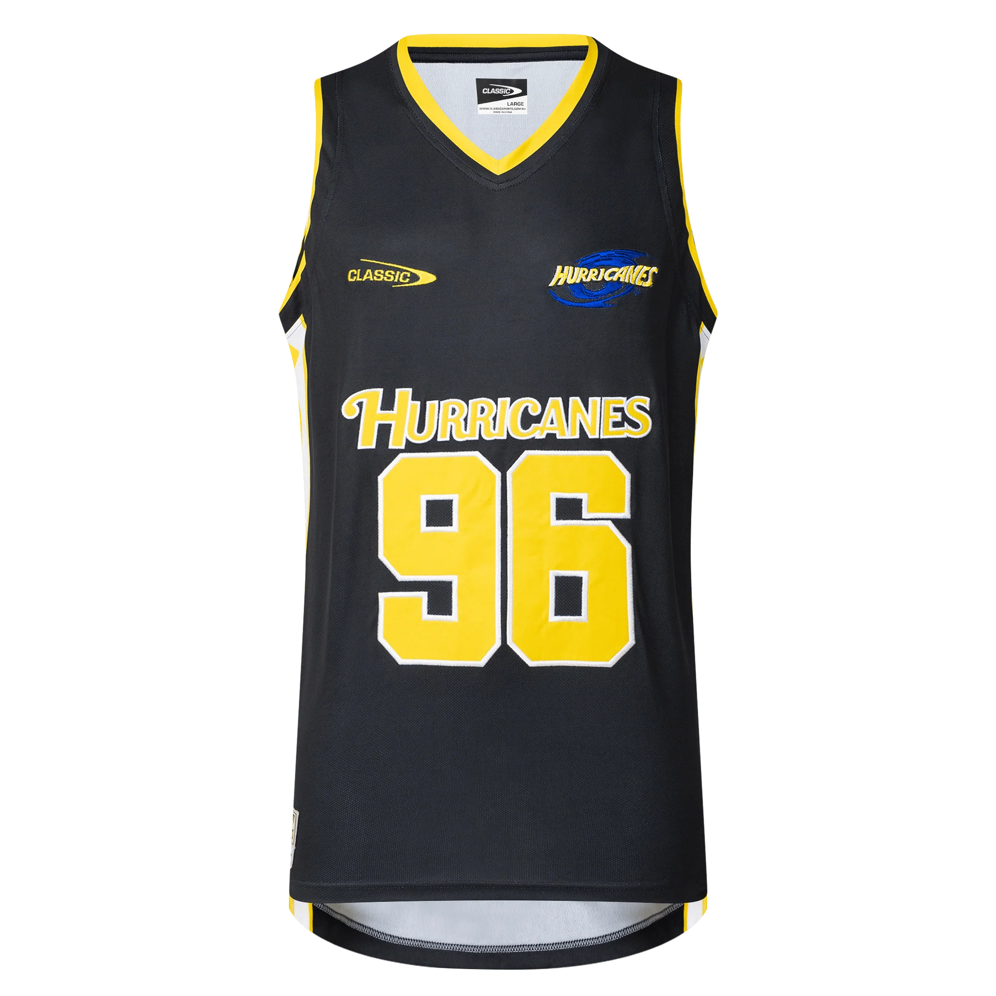 Hurricanes Super Rugby 25/26 Supporters Basketball Singlet by Classic Sportswear
