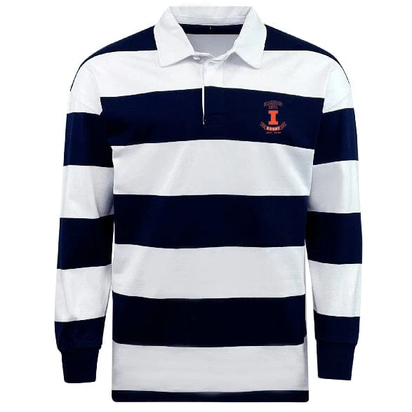 Illinois RFC Classic Long Sleeve Hooped Rugby Jersey - Image 2