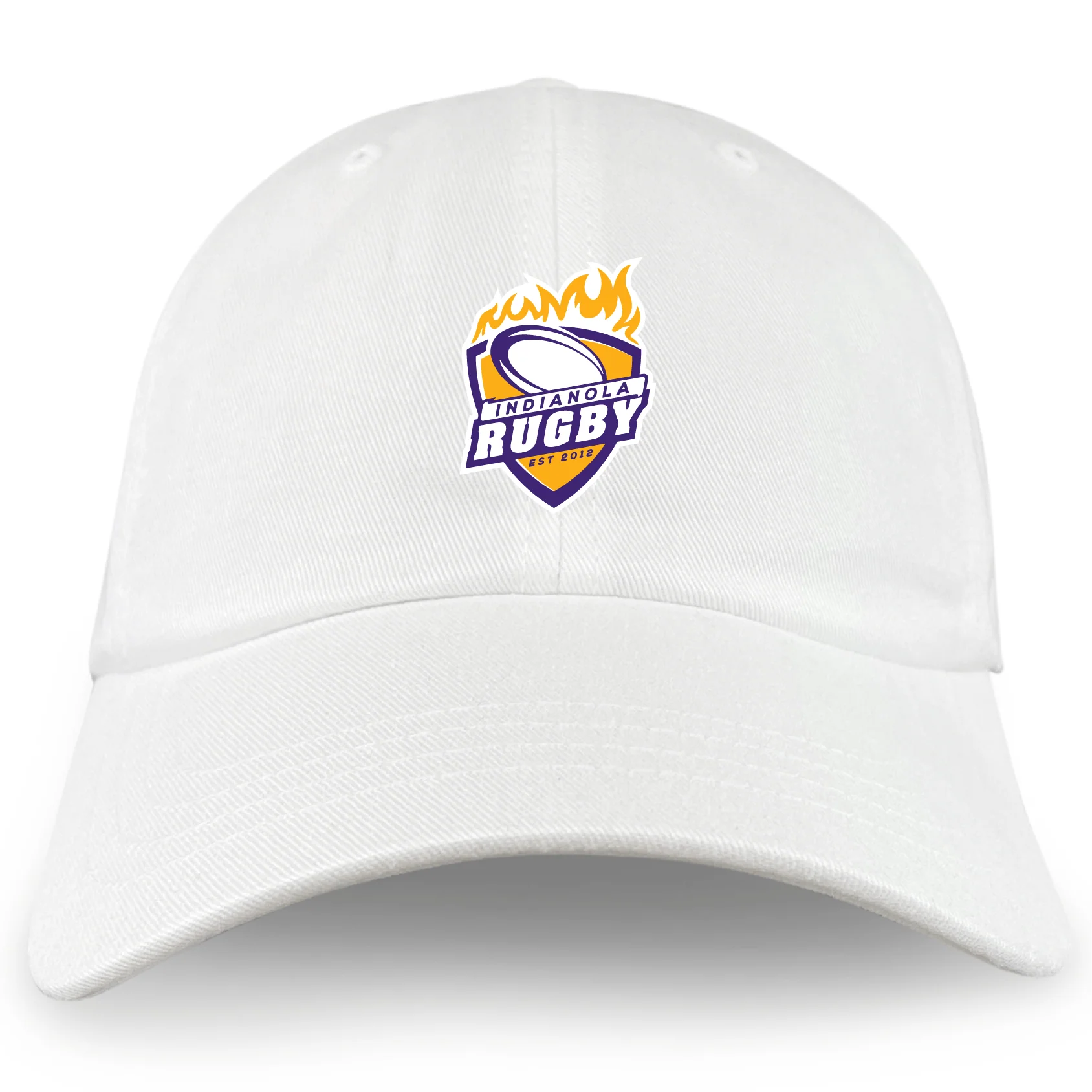 Indianola Rugby Adult Low-Profile Cotton Twill Dad Cap - Image 3
