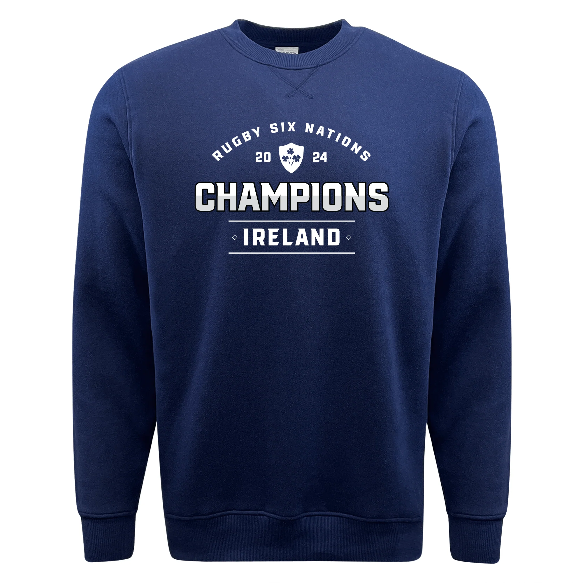 Ireland 6 Nations 2024 Champions Fleece Crewneck Sweatshirt - Image 2