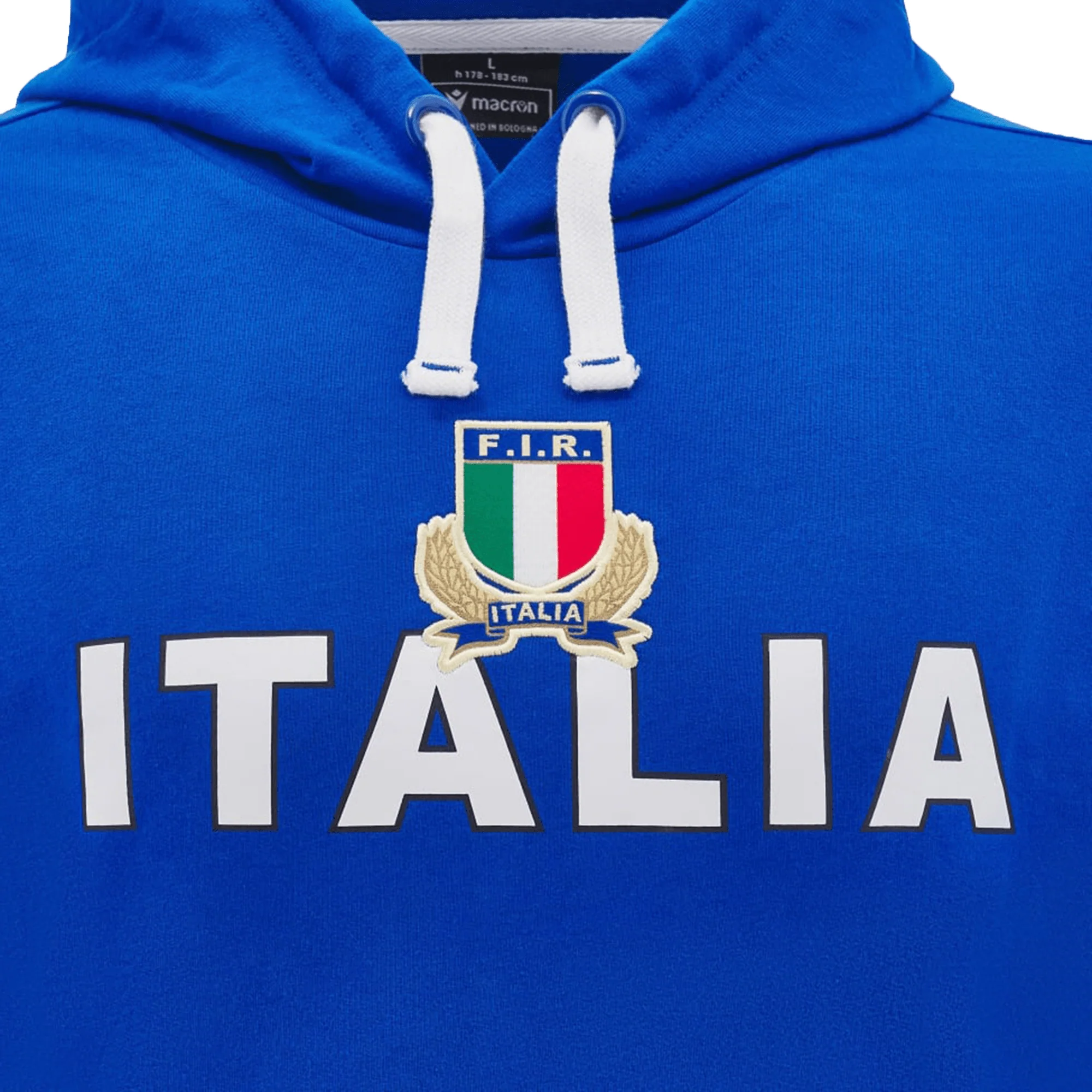 Italy Classic Cotton Hoodie 24/25 by Macron - Image 3