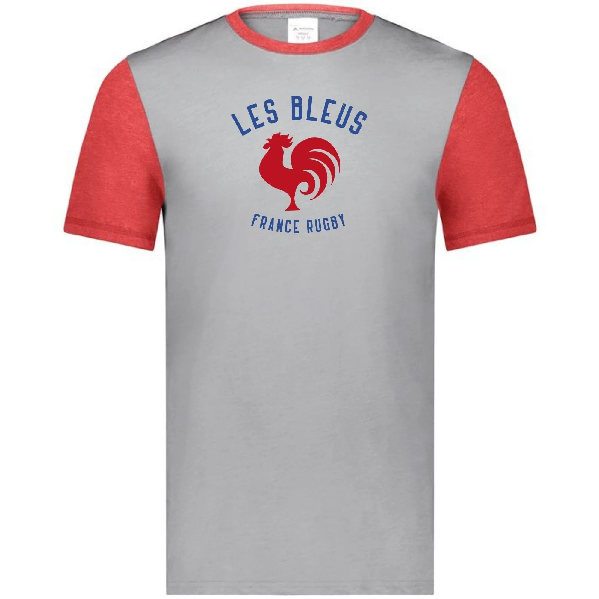 Les Bleus France Rugby Vintage Ringer Tee - Image 3