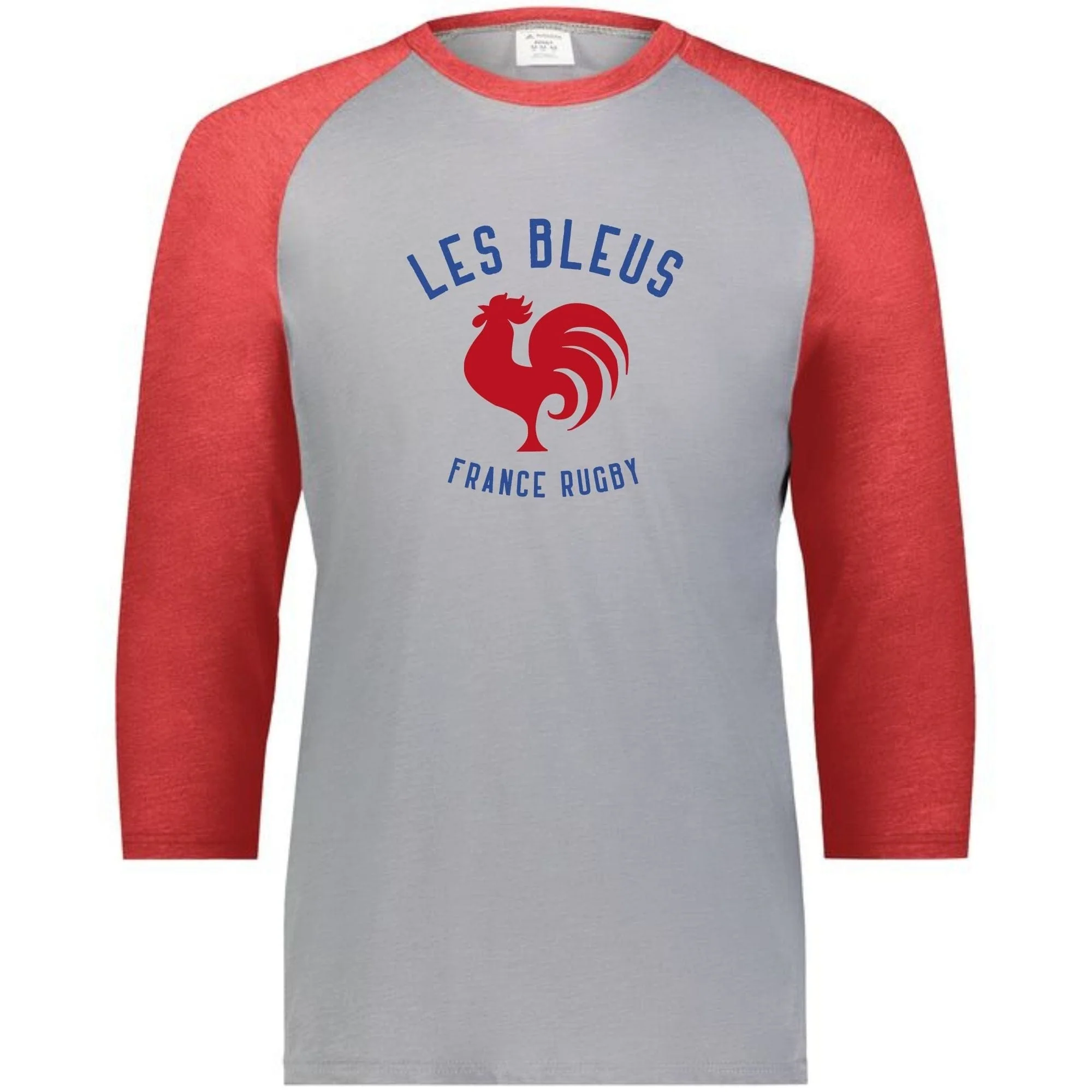 Les Bleus France Rubgy Vintage 3/4 Tee - Image 3