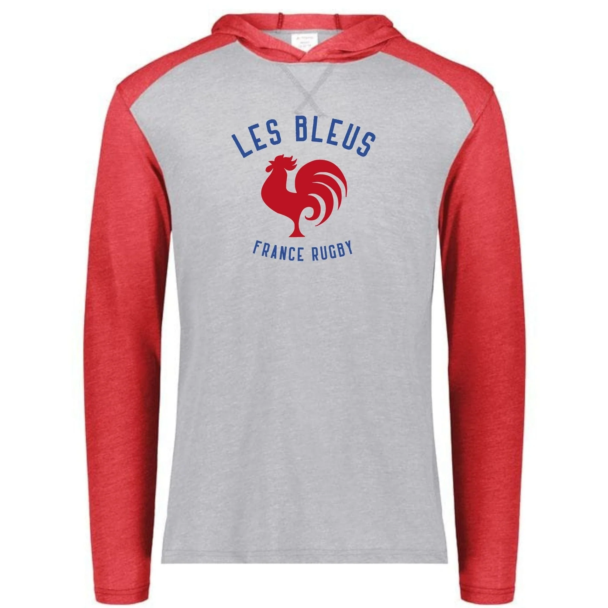 Les Bleus France Rubgy Vintage Hoodie T-shirt - Image 3