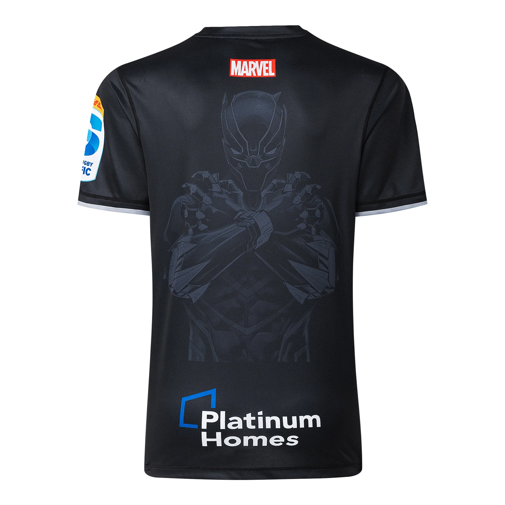 Limited Edition Gallagher Chiefs Super Rugby Marvel Collection Black Panther Warm-Up Tee by Classic Sportswear - Image 2