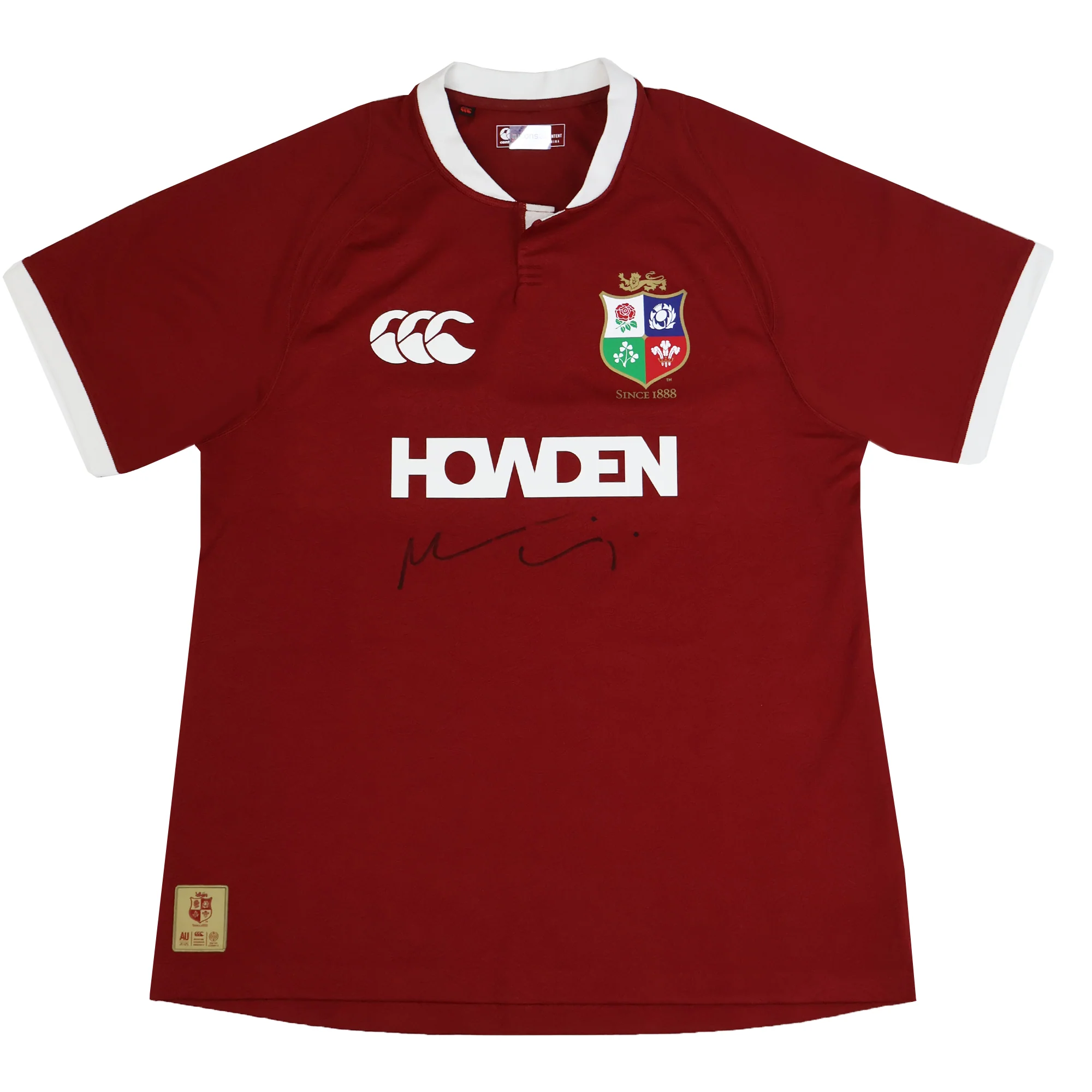 Maro Itoje Front Signed British & Irish Lions 2025 Shirt