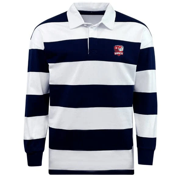 Marysville Rhinos Classic Long Sleeve Hooped Rugby Jersey - Image 2