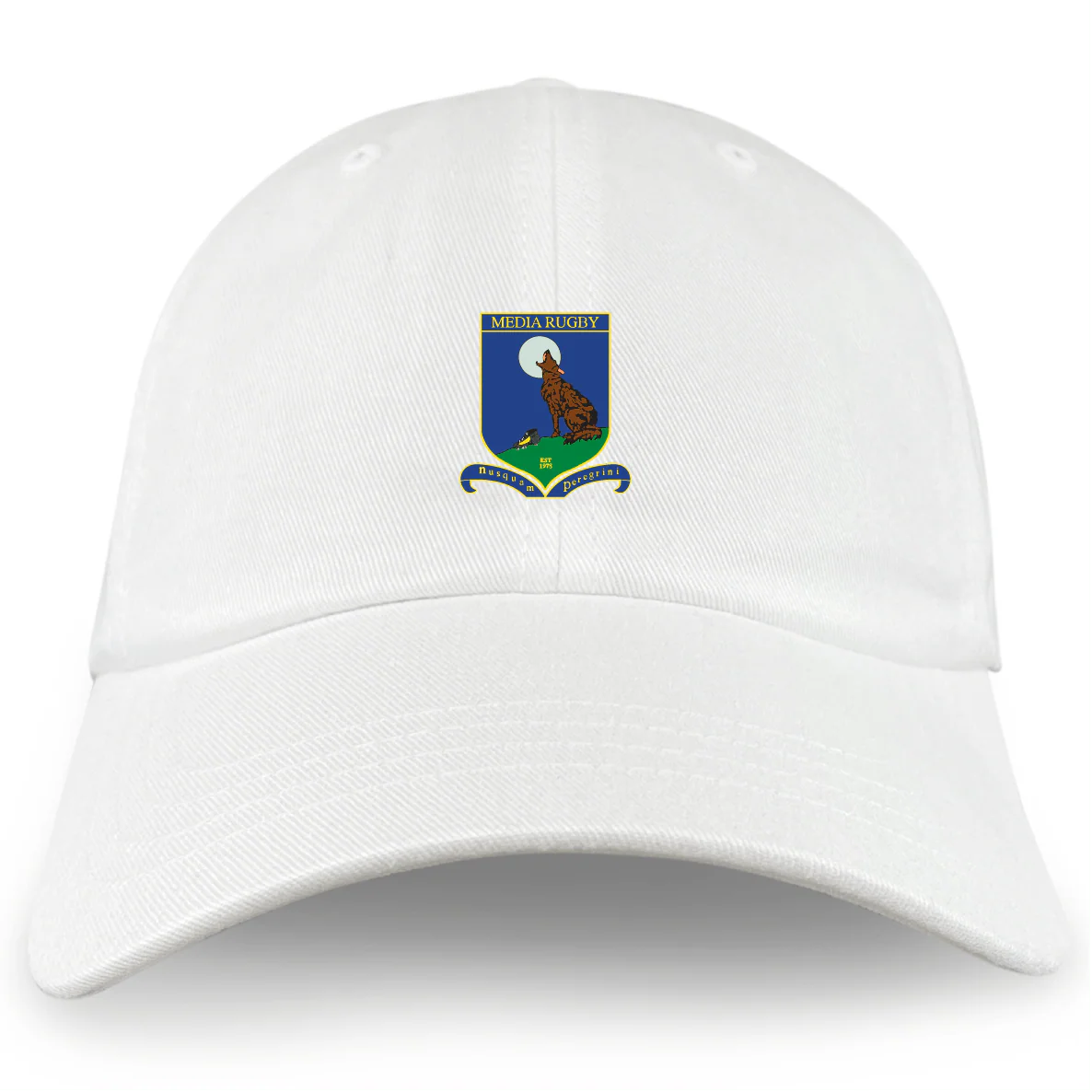 Media Rugby Adult Low-Profile Cotton Twill Dad Cap - Image 3