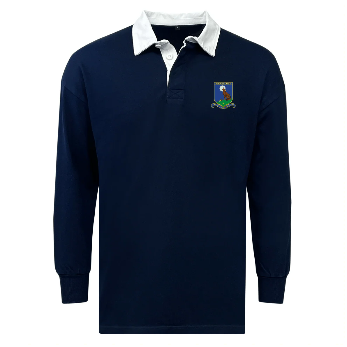 Media Rugby Classic Long Sleeve Solid Rugby Jersey