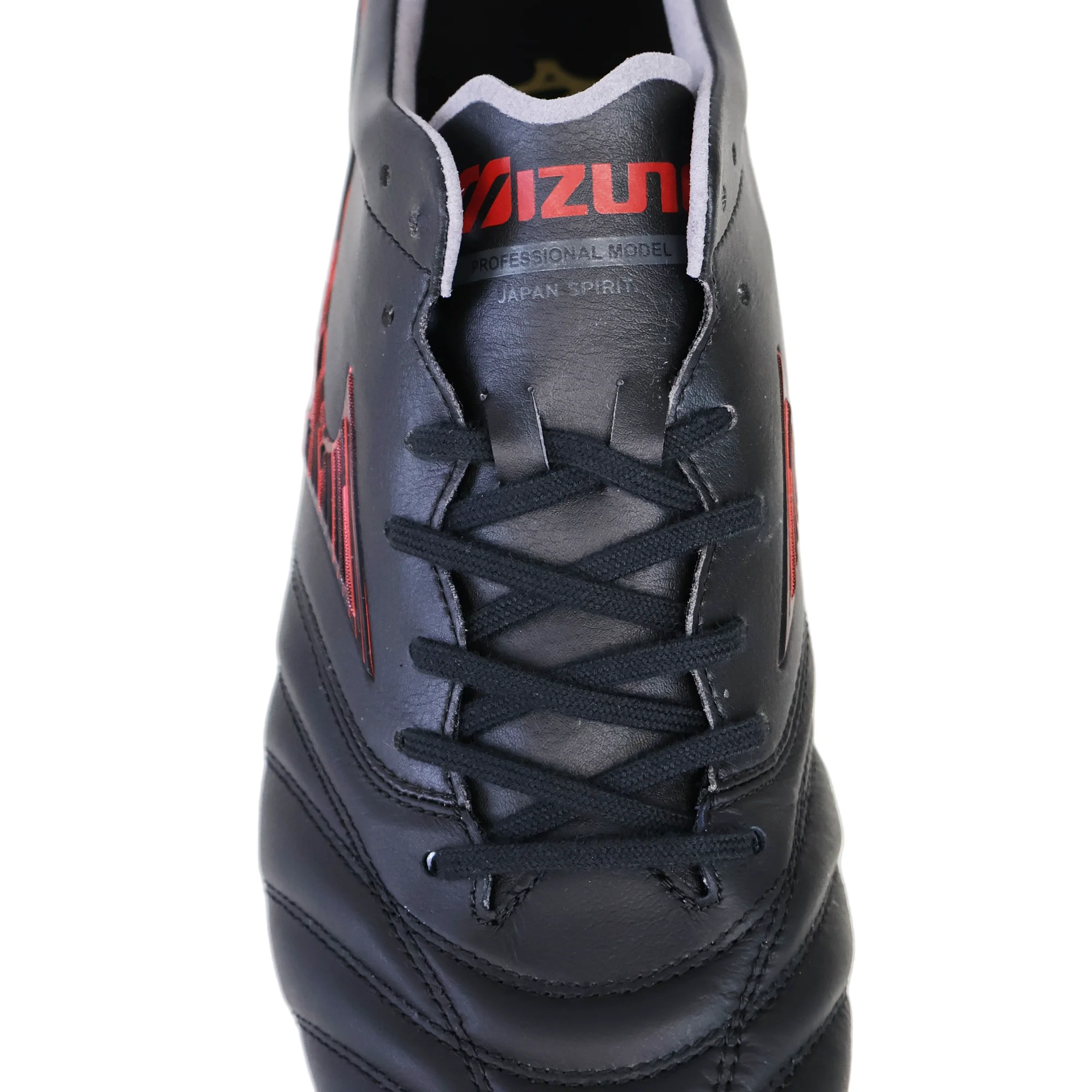 Mizuno Morelia Neo IV FG Made in Japan - Black/Morelia 40th Anniversary Red - Image 7