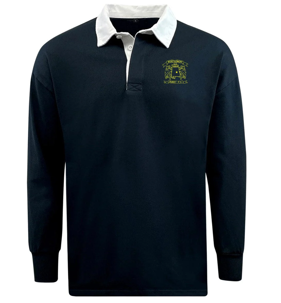 Montgomery Yellowhammers Classic Long Sleeve Solid Rugby Jersey