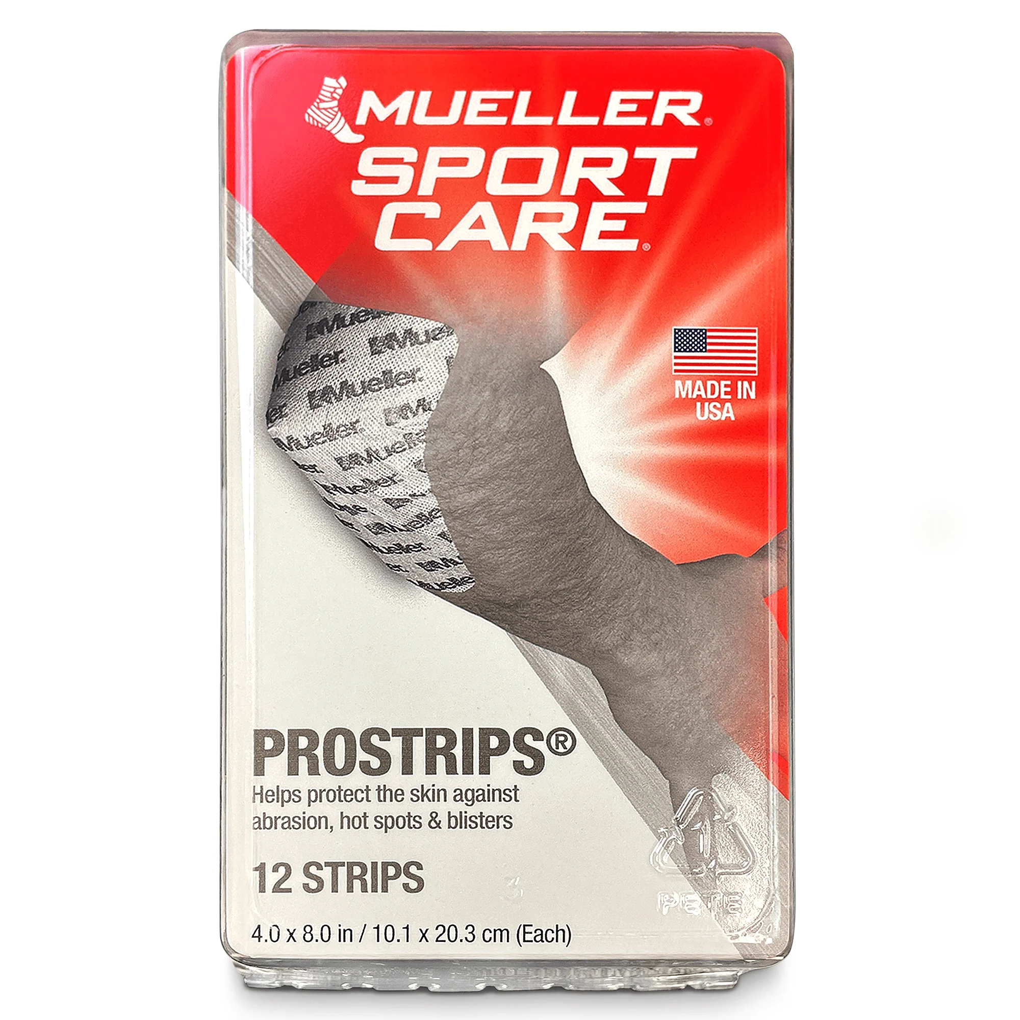 Mueller ProStrips Turf Tape-12 Strips 4"x8" - Image 2