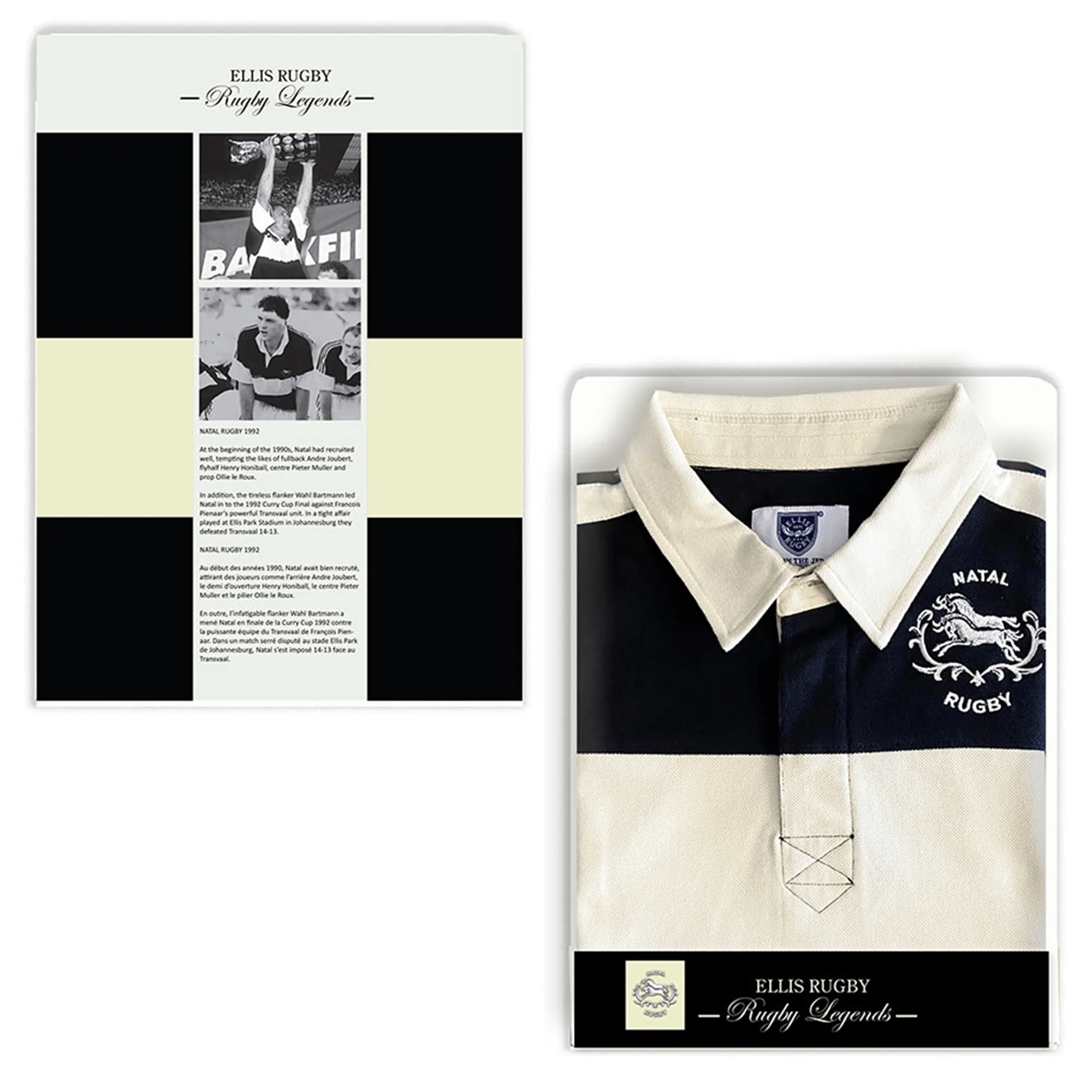 Ellis Rugby Natal Sharks Vintage Polo - Image 7