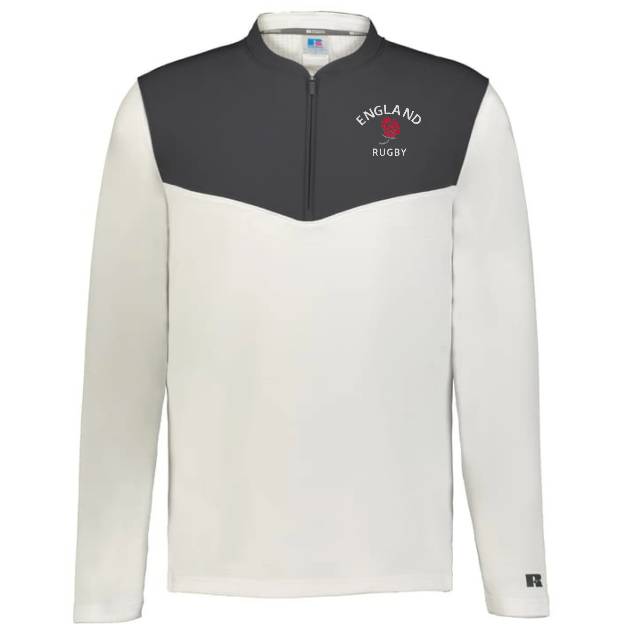 Nations of Rugby England Sideline Grid 1/4 Zip Pullover - Image 2